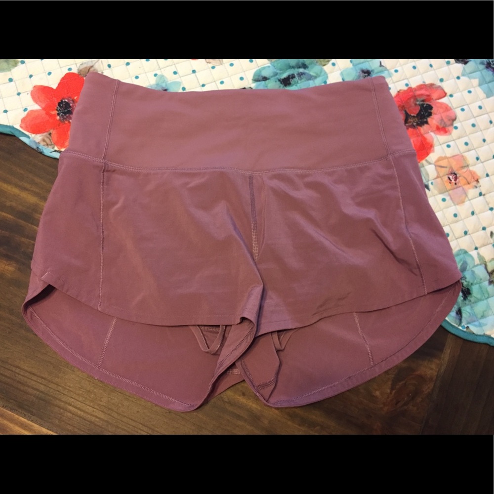 Lululemon High Rise Speed Up Shorts